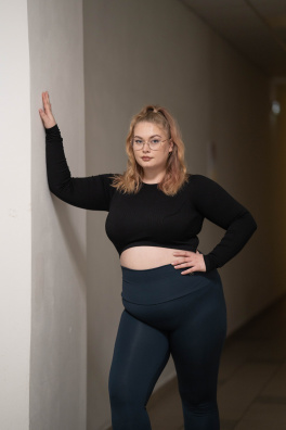 GoldBee Legíny 7/8 Stahující Pas Lycra Black (Barva Black, Velikost L)