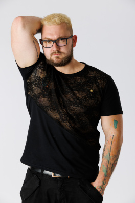 GoldBee Pánské Tričko Organic Erotic Krajka (Velikost L)