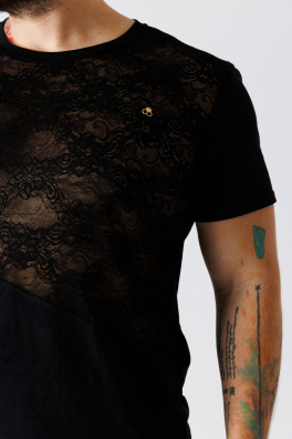 GoldBee Pánské Tričko Organic Erotic Krajka (Velikost L)