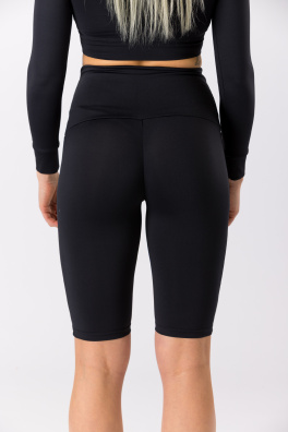 GoldBee Dlouhé Kraťásky Stahující Celé Břicho Black (Barva Black, Velikost 5XL)