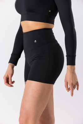GoldBee Krátké Kraťásky Stahující Celé Břicho Black (Barva Black, Velikost L)