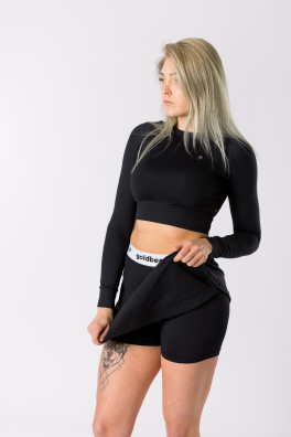 GoldBee Tenisová Sukně Logo Black (Barva Black, Velikost L)