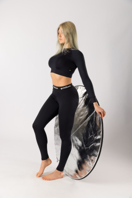 GoldBee Legíny Black Logo BeOne Lycra Black (Barva Black, Velikost XL)