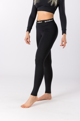 GoldBee Legíny Black Logo BeOne Lycra Black (Barva Black, Velikost XL)