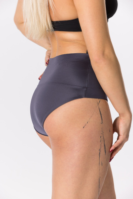 GoldBee Plavky Stahovací Kalhotky Dark Grey (Barva Dark Grey, Velikost L)