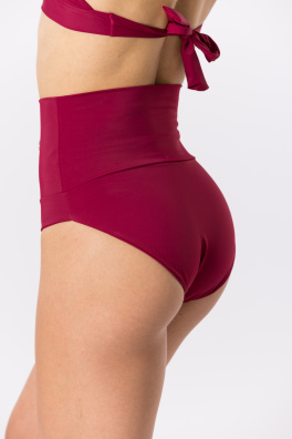 GoldBee Plavky Stahovací Kalhotky Bordo (Barva Bordo, Velikost 3XL)