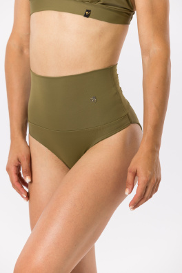 GoldBee Plavky Stahovací Kalhotky Moss Green (Barva Moss Green, Velikost 3XL)