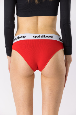 GoldBee Kalhotky Brazilky Red (Barva Red, Velikost L)