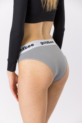 GoldBee Kalhotky Brazilky Grey (Barva Grey, Velikost L)