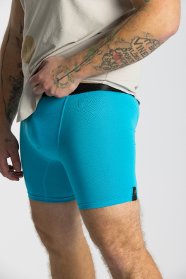 GoldBee Boxerky Dlouhé Blue (Barva Blue, Velikost M)