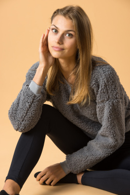 GoldBee Mini Mikina Doba Ledová Grey (Barva Grey, Velikost L)