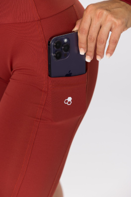 GoldBee Kraťase S Kapsou Brick Red (Barva Brick Red, Velikost L)