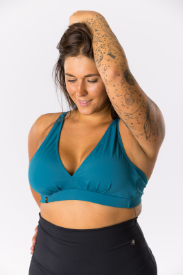 GoldBee Plavky Vrchní Díl Triangle Petrol (Barva Petrol, Velikost L)