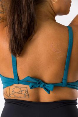 GoldBee Plavky Vrchní Díl Triangle Petrol (Barva Petrol, Velikost L)