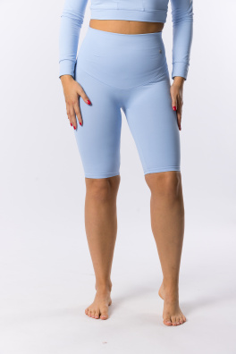 GoldBee Dlouhé Kraťásky Stahující Celé Břicho Baby Blue (Barva Baby Blue, Velikost L)
