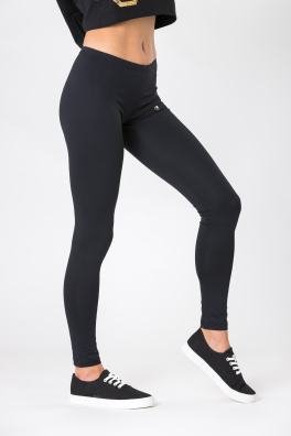 GoldBee Legíny Low Waist Lycra Black (Barva Black, Velikost XL)