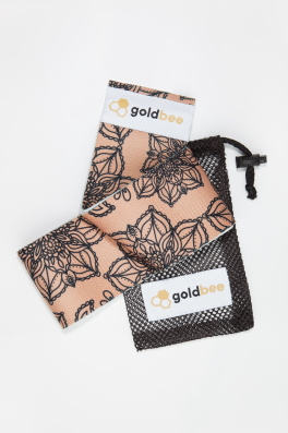 GoldBee Posilovací guma BeBooty Mandala Black (Barva Mandala Black, Velikost L)