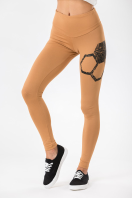 GoldBee Legíny Tugendhat Latté&Black (Barva Latté, Velikost S)