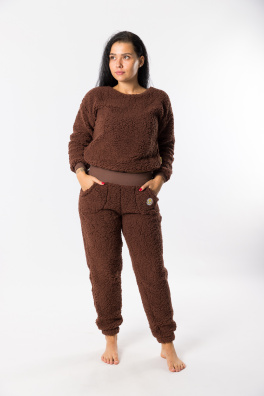 GoldBee Tepláky Doba Ledová Chocolate (Barva Chocolate, Velikost L)