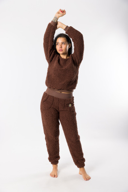 GoldBee Tepláky Doba Ledová Chocolate (Barva Chocolate, Velikost L)