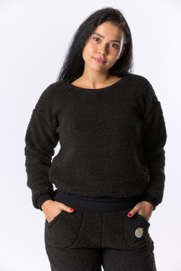 GoldBee Mini Mikina Doba Ledová Black (Barva Black, Velikost L)