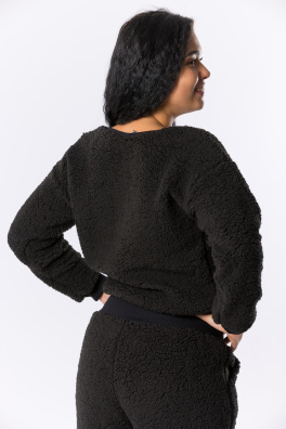 GoldBee Mini Mikina Doba Ledová Black (Barva Black, Velikost L)