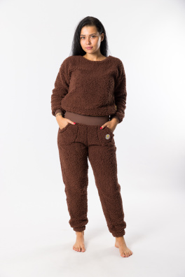 GoldBee Mini Mikina Doba Ledová Chocolate (Barva Chocolate, Velikost L)