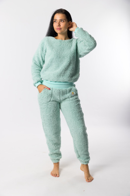 GoldBee Mini Mikina Doba Ledová Green (Barva Green, Velikost L)