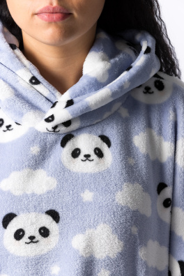 GoldBee Mikina Doba Ledová Fluffy Panda & Stars (Barva Panda & Stars, Velikost XS-L)