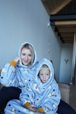 GoldBee Mikina Doba Ledová Fluffy Dusty Unicorn (Barva Dusty Unicorn, Velikost XL-4XL)