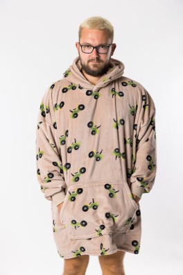 GoldBee Mikina Doba Ledová Fluffy Tractor (Barva Tractor, Velikost XL-4XL)