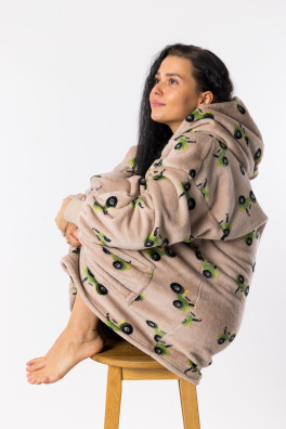 GoldBee Mikina Doba Ledová Fluffy Tractor (Barva Tractor, Velikost XL-4XL)