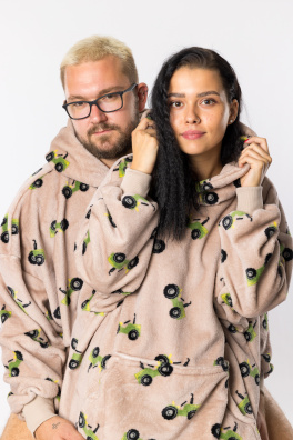 GoldBee Mikina Doba Ledová Fluffy Tractor (Barva Tractor, Velikost XL-4XL)