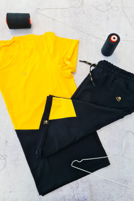 GoldBee Anastasiia Pánské Kraťasy Yellow and Black (Barva Yellow And Black, Velikost M)