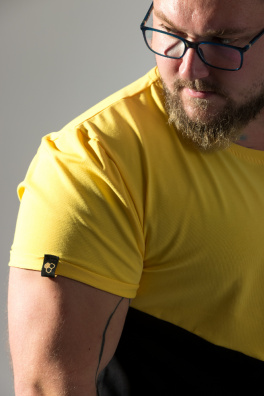 GoldBee Anastasiia Pánské Tričko Yellow and Black (Barva Yellow And Black, Velikost M)