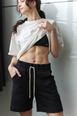 GoldBee Dámské Kraťasy Volného Střihu Black (Barva Black, Velikost S)