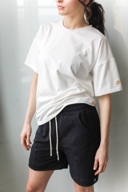 GoldBee Dámské Kraťasy Volného Střihu Black (Barva Black, Velikost S)