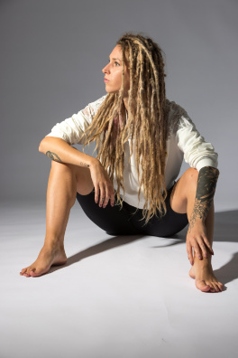 GoldBee Krajková Crop Mikina White (Barva White, Velikost L)