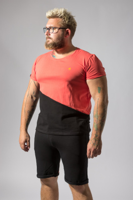 GoldBee Anastasiia Pánské Tričko Coral (Barva Coral, Velikost M)