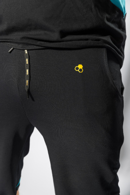 GoldBee Pánské Kraťasy Black and Blue (Barva Black, Velikost S)