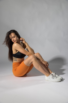 GoldBee Kraťásky Balance Seamless Melon (Barva Melon, Velikost XL)