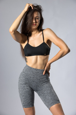 GoldBee Kraťásky Balance Seamless Silver Bullet Melange (Barva Melange, Velikost L)