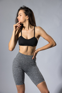 GoldBee Kraťásky Balance Seamless Silver Bullet Melange (Barva Melange, Velikost L)