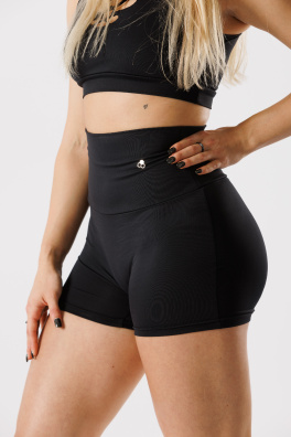 GoldBee Kraťase Stahující Pas Krátké Black (Barva Black, Velikost L)