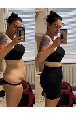 GoldBee Legíny Stahující Pas Lycra Black (Barva Black, Velikost XL)