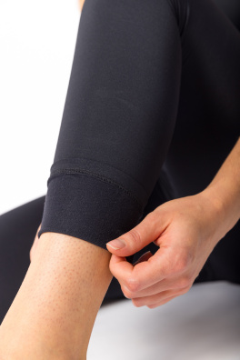 GoldBee Legíny Zateplené Stahující Pas Black (Barva Black, Velikost 3XL)