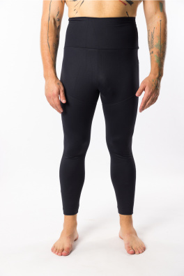 GoldBee Pánské Legíny Zateplené Stahující Pas Black (Barva Black, Velikost 3XL)