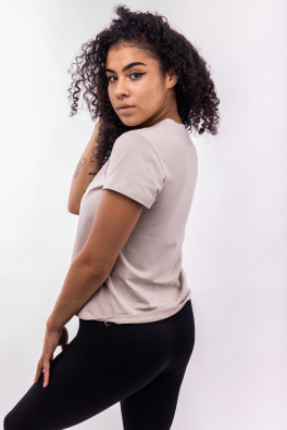 GoldBee Tričko Organic Sand (Barva Sand, Velikost L)