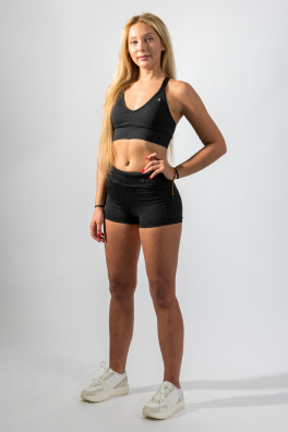 GoldBee Kraťásky Veve s Kapsičkou Black (Barva Black, Velikost XS)