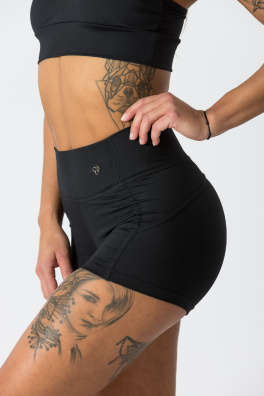 GoldBee Kraťásky Veve s Kapsičkou Black (Barva Black, Velikost XS)